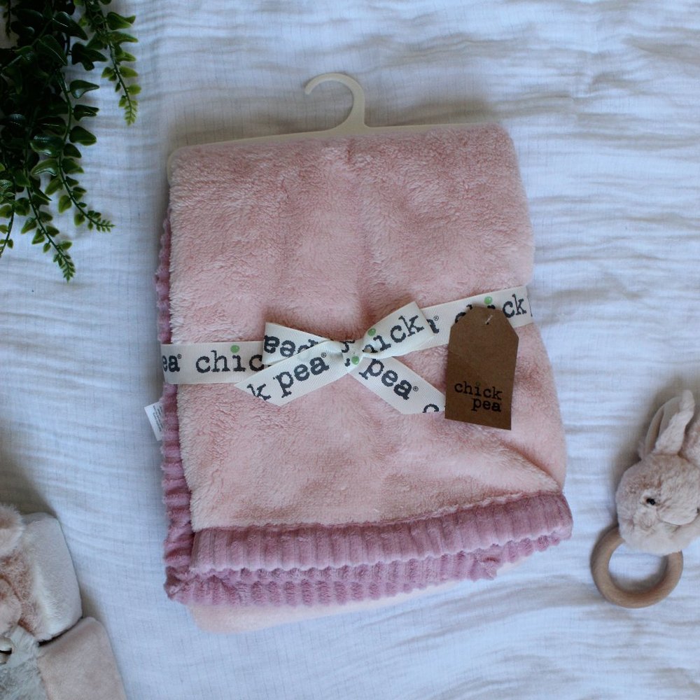 NWT Chick Pea Baby Blanket 30x36" Soft Fleece